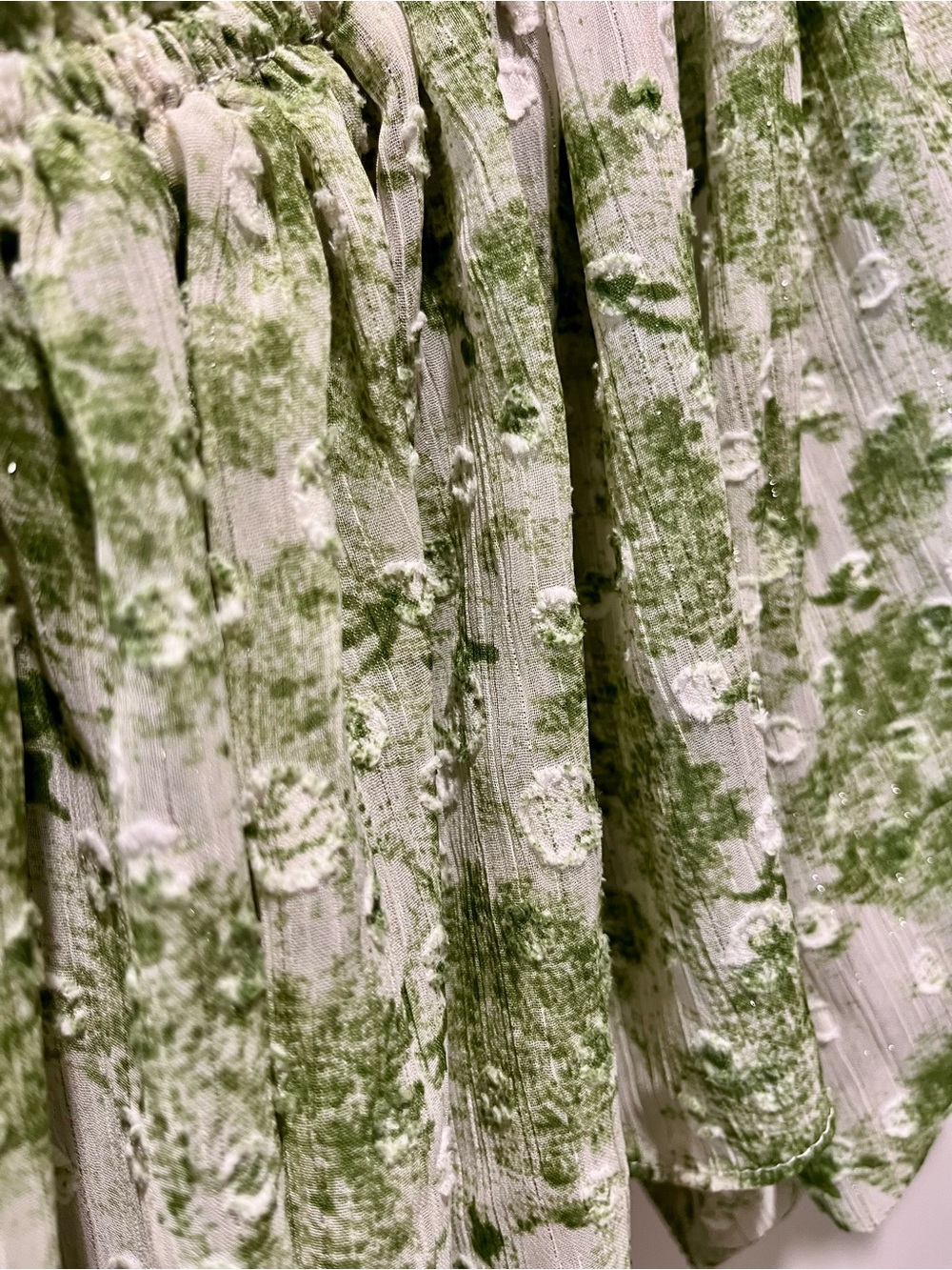Misa Los Angeles Green Floral Off-Shoulder Tiered Maxi Fairy Cottagecore - Picture 4 of 8